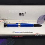Perfect Replica Montblanc Limited Writers Edition High Quality Rollerball Pens Blue Resin